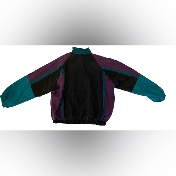 Vintage 90’s Silk Express Colorblock Tracksuit Set Oversized/Baggy NPT - Picture 8 of 16